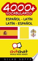 libro 4000+ Español   Latín Latín   Español Vocabulario