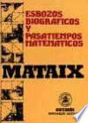 libro Esbozos Biográficos Y Pasatiempos Matemáticos